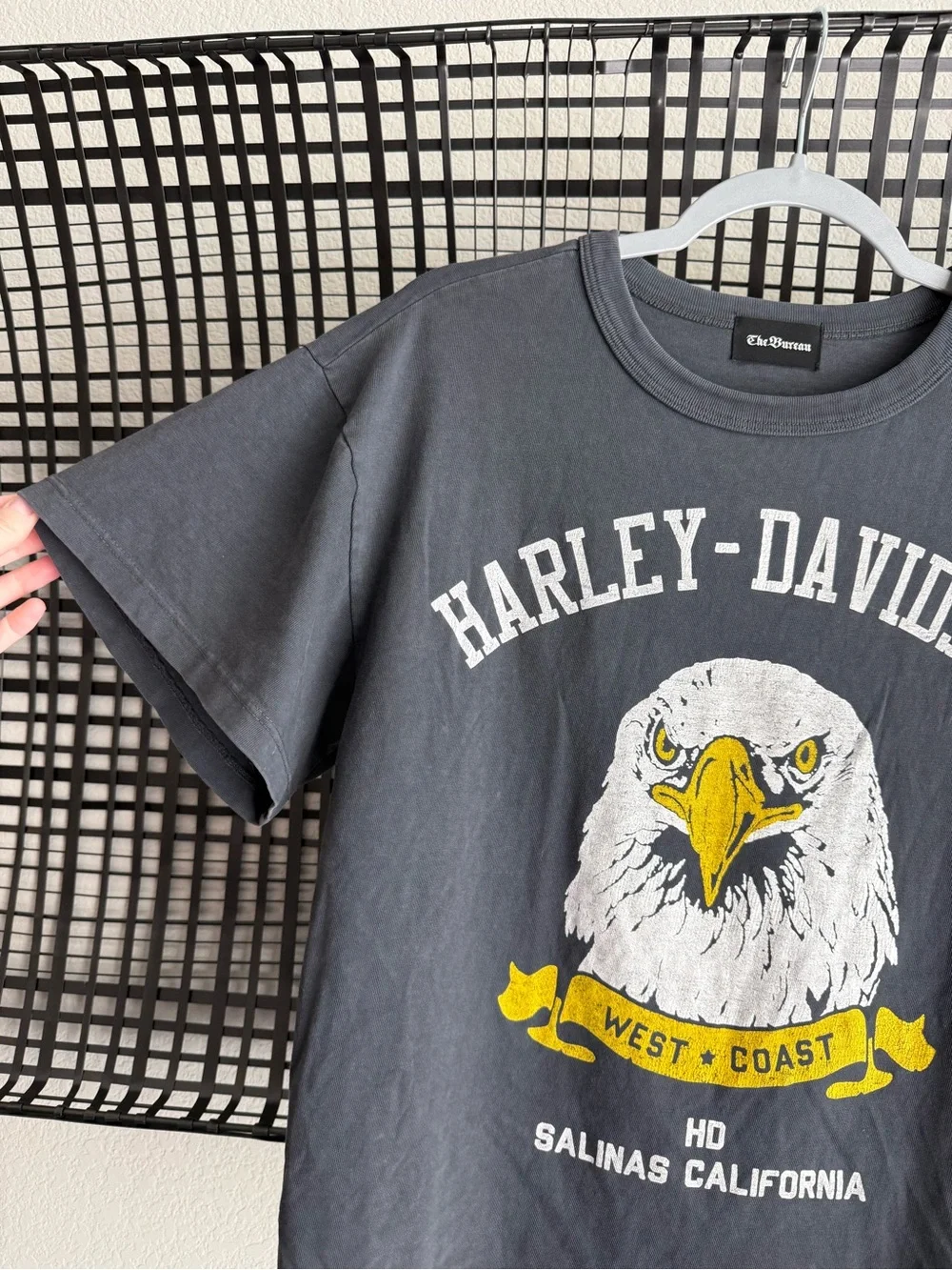 Free people the bureau Harley Davidson eagle baby tee